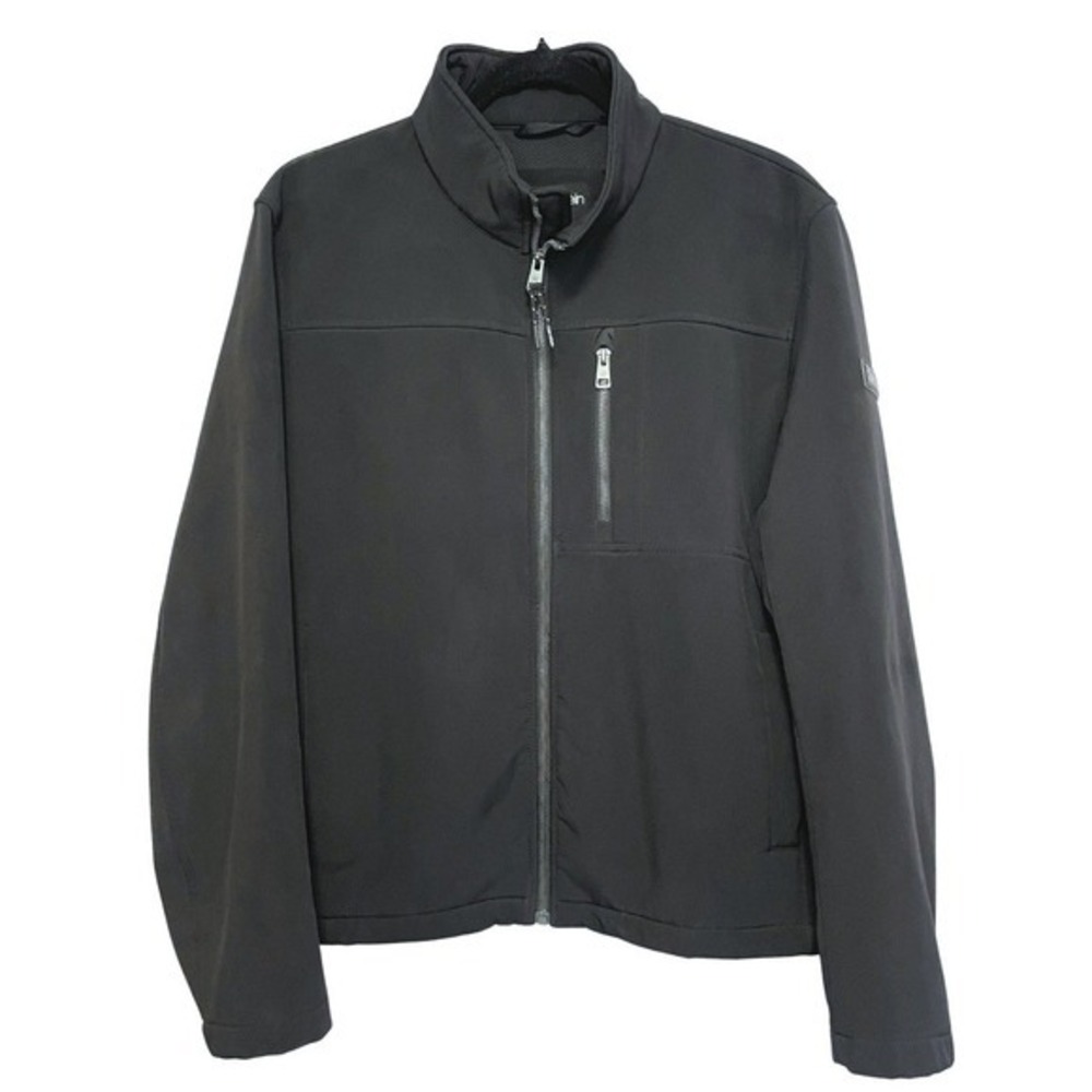 Calvin Klein Scuba‎ Jacket Mens M Black Fleece Lined Water Resistant Stretch